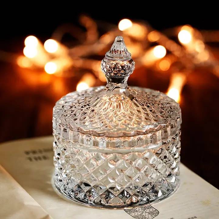 VaraGaan faceted glass vessel, size S