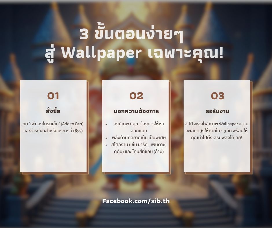 💖 "Wallpaper เฉพาะดวงคุณ" - วิเคราะห์ครบ + ออกแบบพิเศษ (฿599)