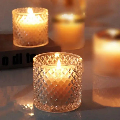 VaraGaan faceted glass vessel for ReVerre Candle Pearls — Start Your Ritual