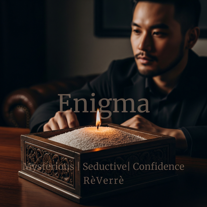 Enigma candle pearl scent mood