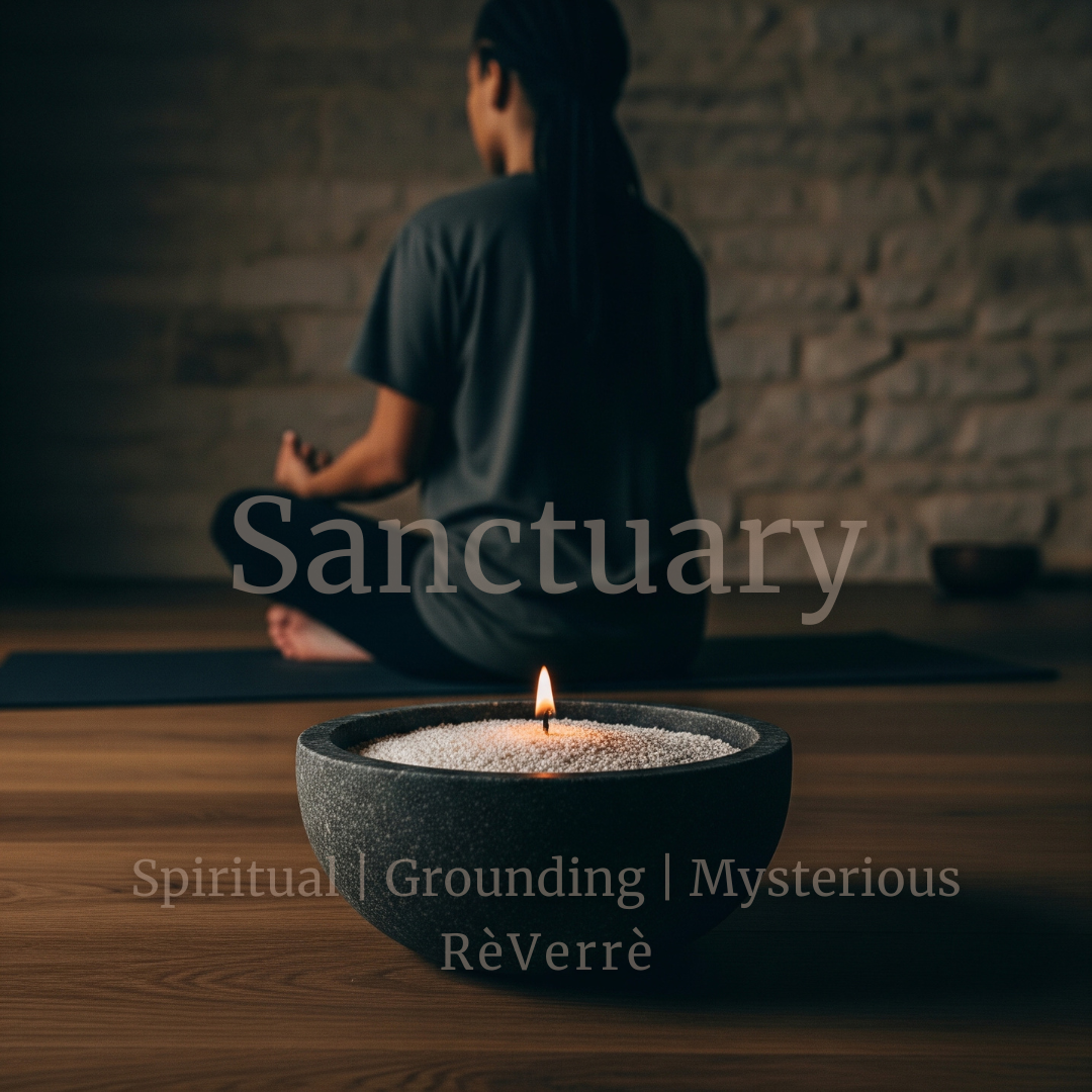 Sanctuary candle pearl scent mood