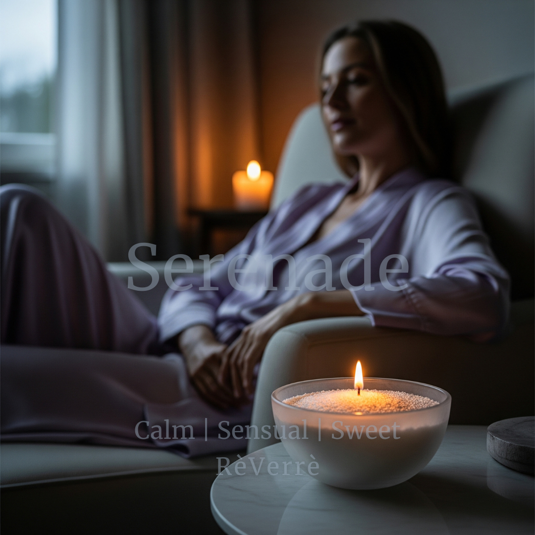 Serenade candle pearl scent mood