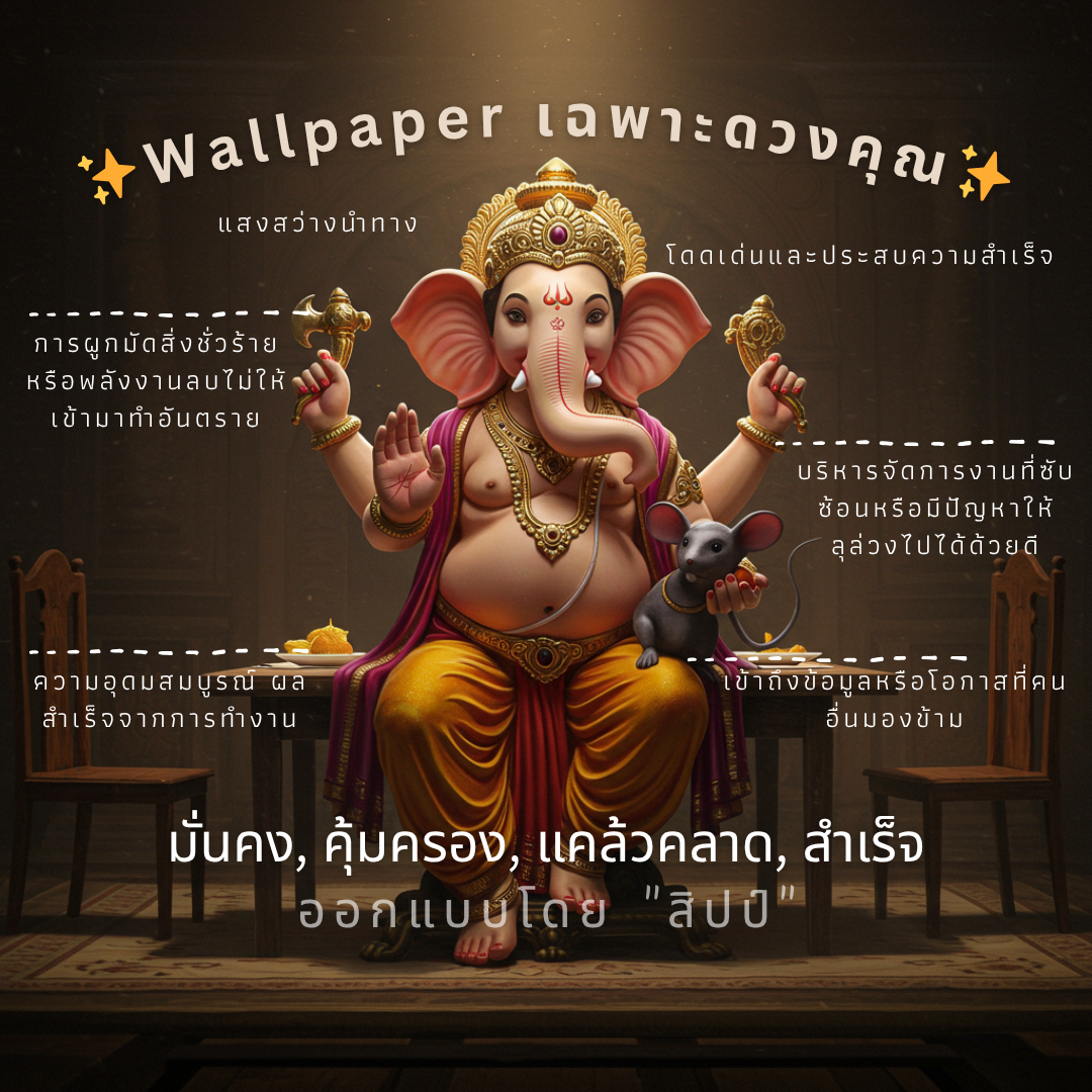 💖 "Wallpaper เฉพาะดวงคุณ" - วิเคราะห์ครบ + ออกแบบพิเศษ (฿599)